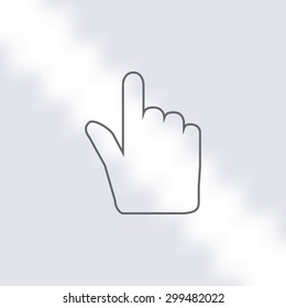 Hand cursor icon