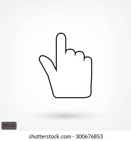 Hand cursor icon