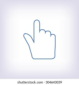 Hand cursor icon