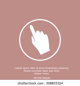 Hand cursor icon