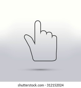 Hand cursor icon