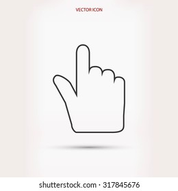 Hand cursor icon