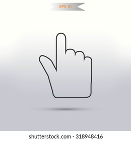 Hand cursor icon