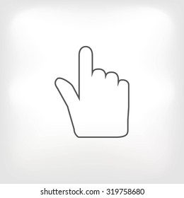 Hand cursor icon