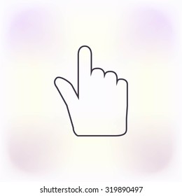 Hand cursor icon