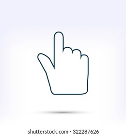 Hand cursor icon