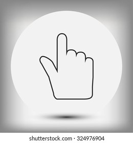 Hand cursor icon