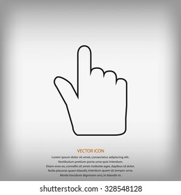 Hand cursor icon