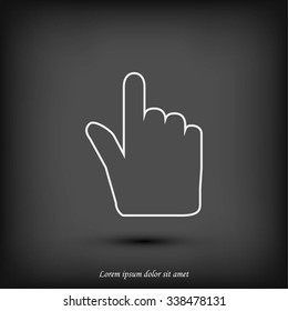 Hand cursor icon