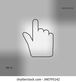 Hand cursor icon