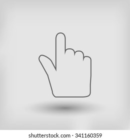 Hand cursor icon