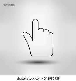 Hand cursor icon