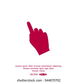 Hand cursor icon
