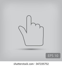 Hand cursor icon