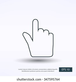 Hand cursor icon