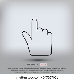 Hand cursor icon