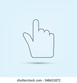 Hand cursor icon