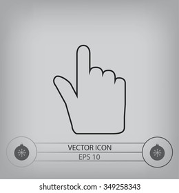 Hand cursor icon