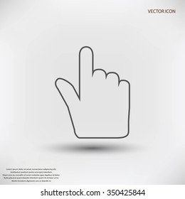 Hand cursor icon