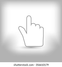 Hand cursor icon