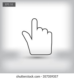 Hand cursor icon