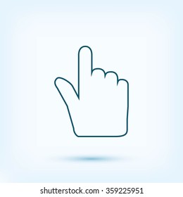 Hand cursor icon