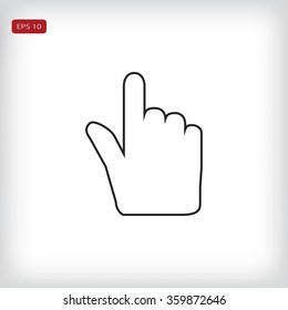 Hand cursor icon