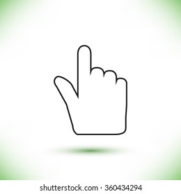 Hand cursor icon