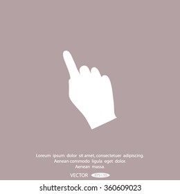 Hand cursor icon
