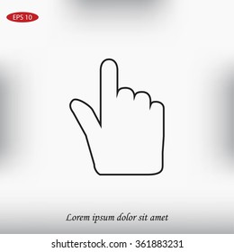 Hand cursor icon