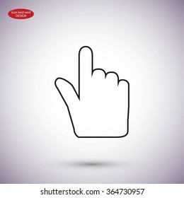 Hand cursor icon