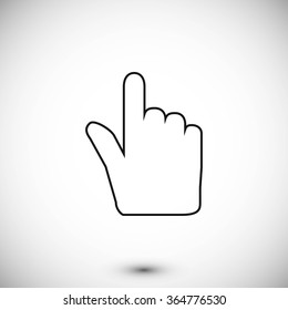 Hand cursor icon