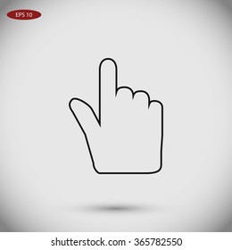 Hand cursor icon