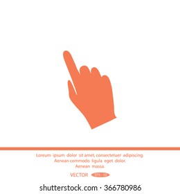 Hand cursor icon