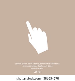 Hand cursor icon