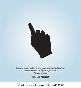 Hand cursor icon