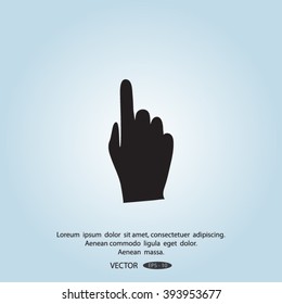Hand cursor icon