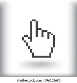 Hand cursor icon