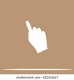 Hand cursor icon