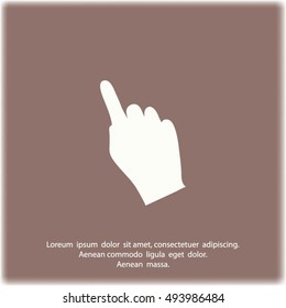 Hand cursor icon