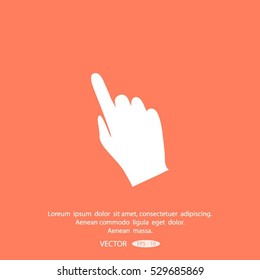 Hand cursor icon