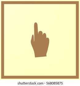 Hand cursor icon