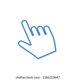 Hand cursor icon click