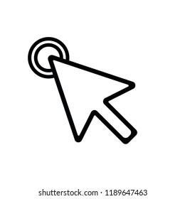 Hand cursor icon click