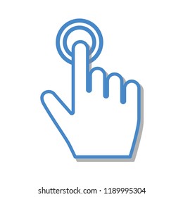 Hand cursor icon click