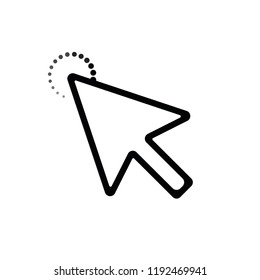 Hand cursor icon click