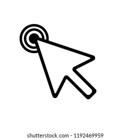 Hand cursor icon click