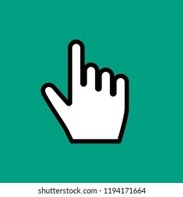 Hand cursor icon click