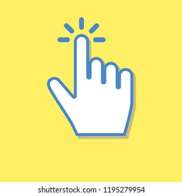 Hand cursor icon click