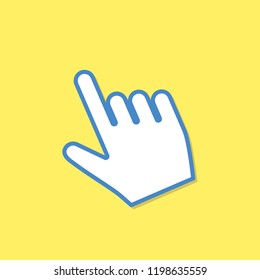 Hand cursor icon click